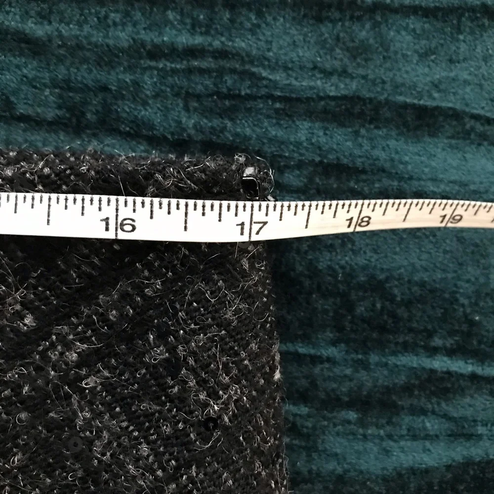 Burberry Wool Blend Pencil Skirt Plaid Sequin 12 - Picture 10 of 12